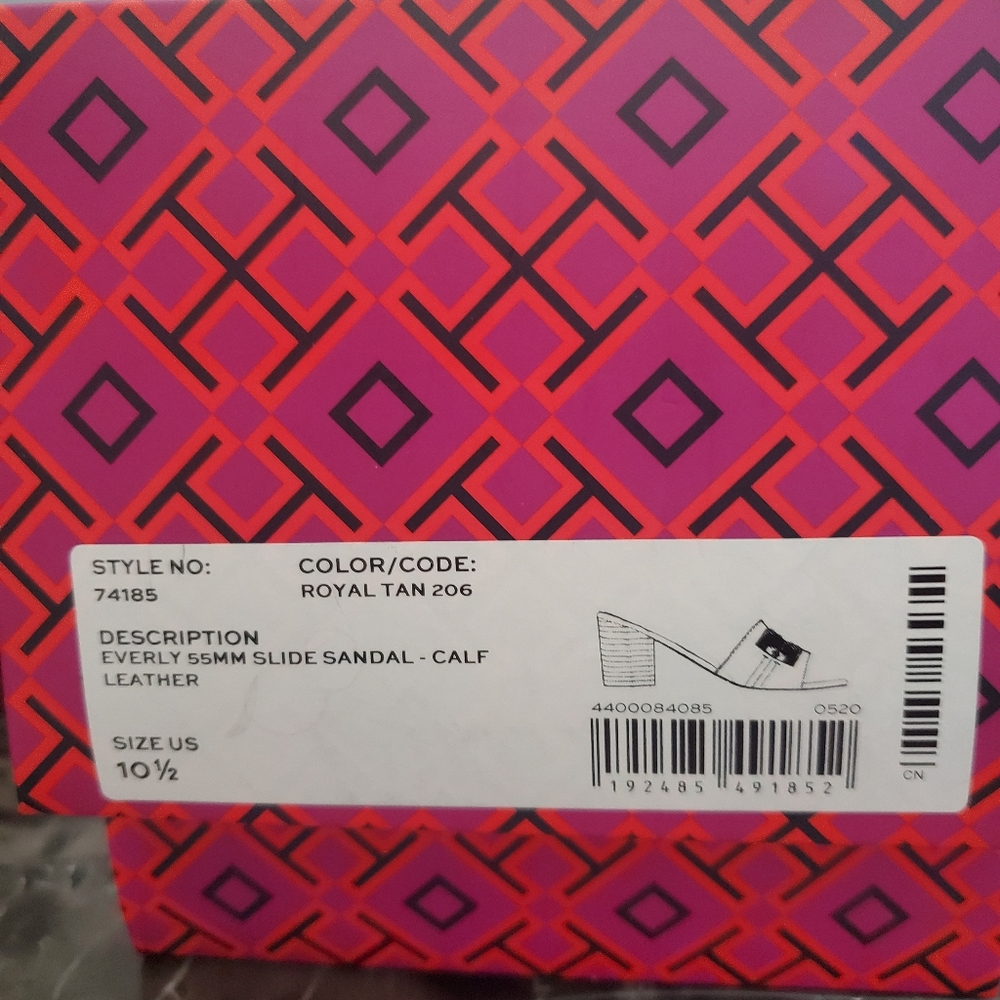 Beautiful Tory Burch Everly 55MM Slide Sandal Calf Leather NWT - Picture 5 of 6